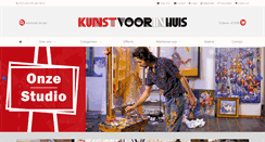 Desktop Screenshot of kunstvoorinhuis.nl